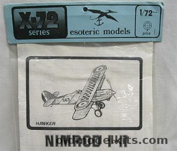 Esoteric 1/72 Hawker Nimrod I or II plastic model kit